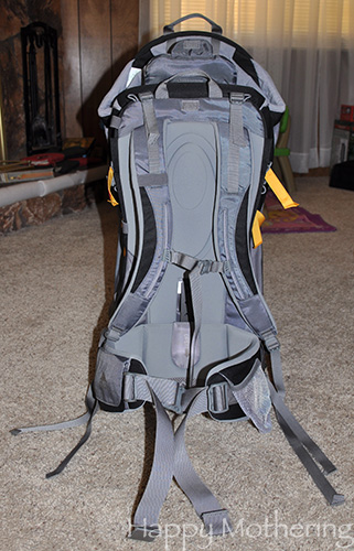 Backside of the Kelty Pathfinder child backpack carrier